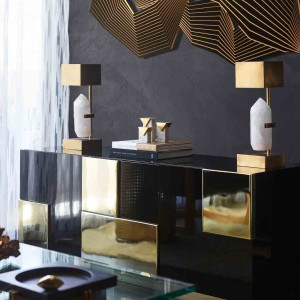 دکوراسیون مشکی طلایی خانه