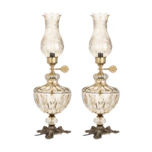 آباژور رومیزی طرح گردسوز کد S500 مجموعه 2 عددی