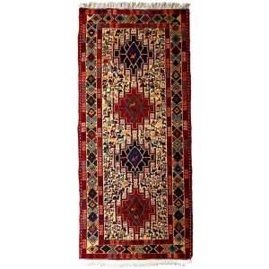 گلیم دستبافت یک و نیم متری مدل باغ وحش کد AG-403